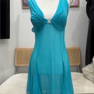 Sheer Turquoise Nightgown